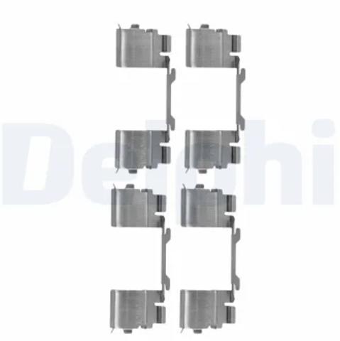 Комплект пружинок кріплення дискових колодок, передніх LX0479 DELPHI