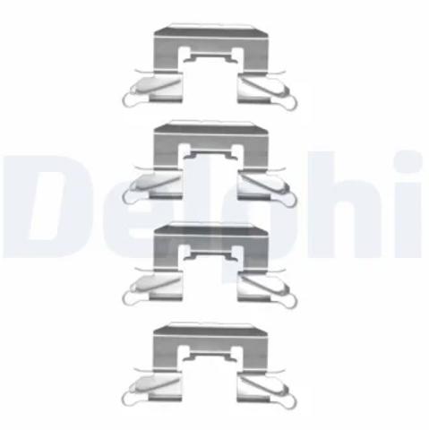 Комплект пружинок кріплення дискових колодок, передніх LX0507 DELPHI