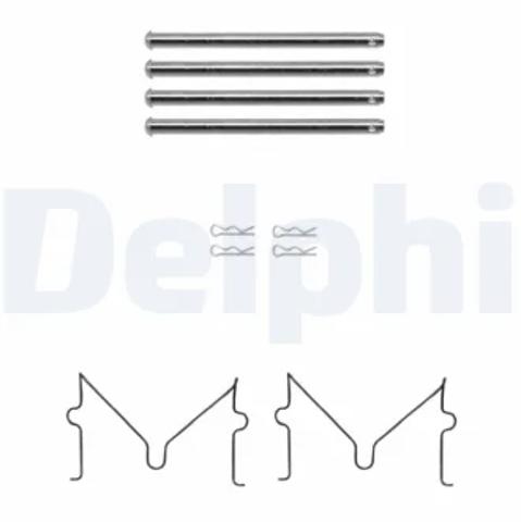 Комплект пружинок кріплення дискових колодок, передніх LX0691 DELPHI