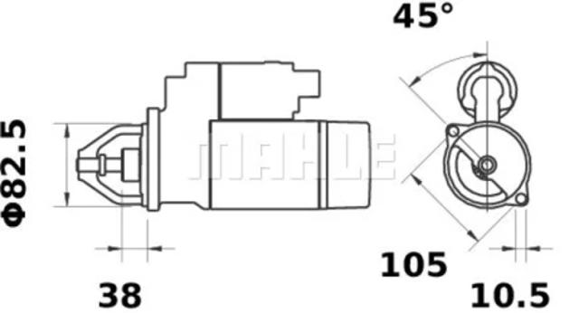 Болт коленвала MS43 CONTINENTAL