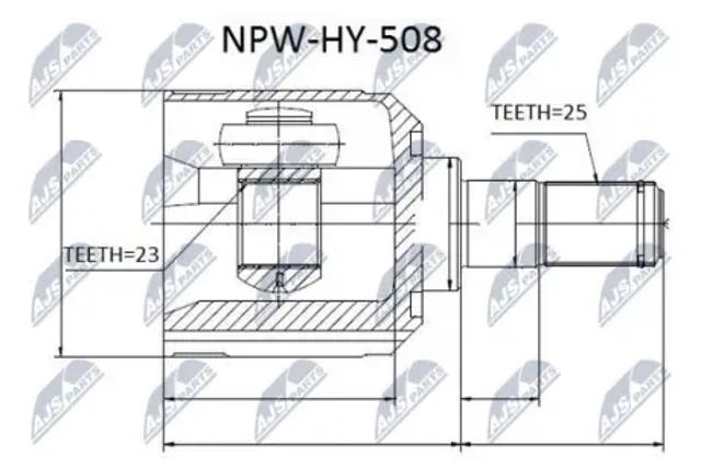 ШРУС зовнішній передній NPWHY508 NTY