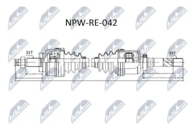 Привід правий NPWRE042 NTY