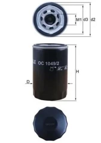 Фільтр очищення масла відцентровий OC10492 MAHLE