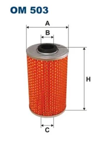 Фільтр масляний грубої очистки (повнопотоковий ф.) OM503 FILTRON