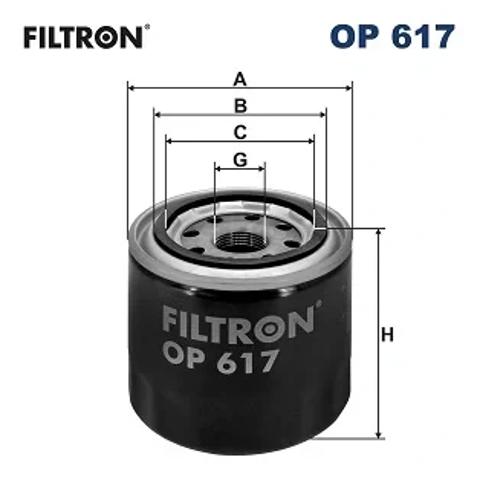 Фільтр масла OP617 FILTRON