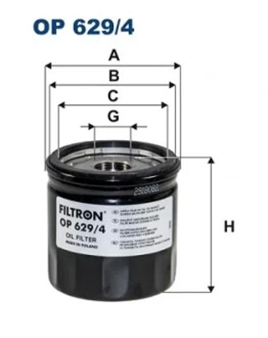 Фільтр масляний ДВЗ OP6294 FILTRON