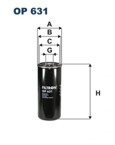 Фільтр масляний ДВЗ OP631 FILTRON