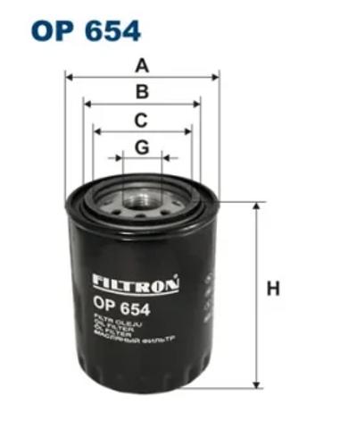 Маслофільтр OP654 FILTRON