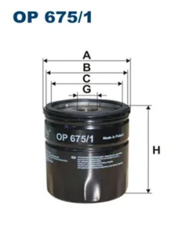 Фільтр масла OP6751 FILTRON