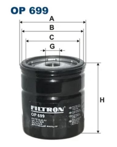 Фільтр масла OP699 FILTRON