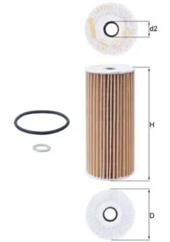 Фільтр масляний ДВЗ OX1048D MAHLE