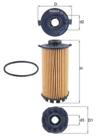 Маслофільтр OX1218D MAHLE