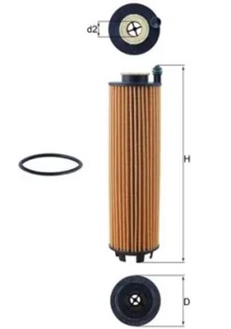 Фільтр масляний OX1301D MAHLE