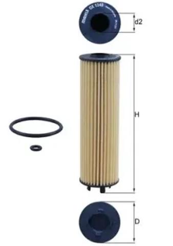 Фільтр масляний OX1340D MAHLE