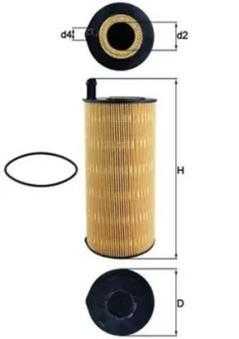 Фільтр масла OX4239D MAHLE
