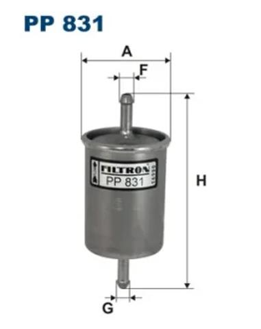 Фільтр палива PP831 FILTRON