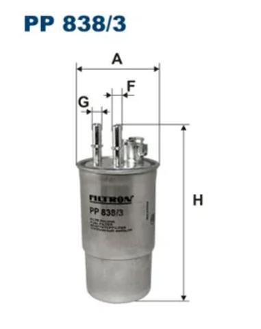 Фільтр паливний PP8383 FILTRON
