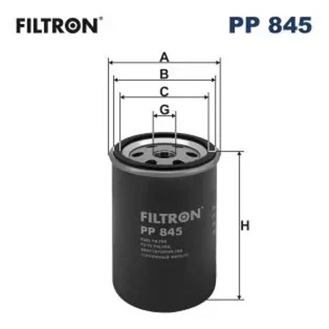 Фільтр паливний PP845 FILTRON
