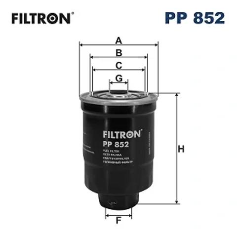 Фільтр тонкого очищення палива PP852 FILTRON