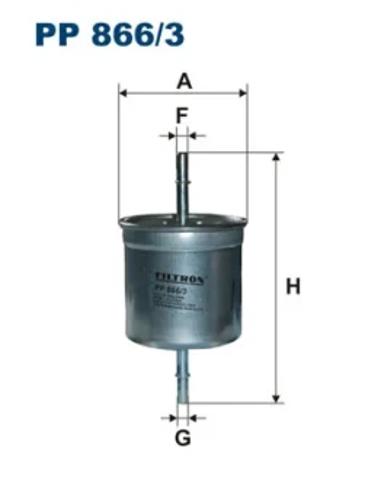 Фільтр тонкого очищення палива PP8663 FILTRON