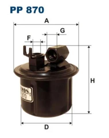 Фільтр палива PP870 FILTRON