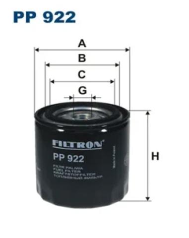 Фільтр паливний PP922 FILTRON