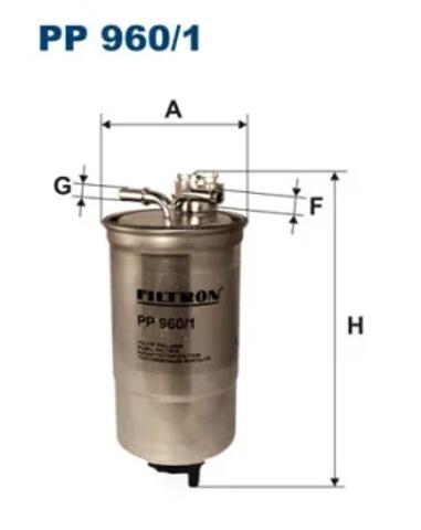 Фільтр тонкого очищення палива PP9601 FILTRON