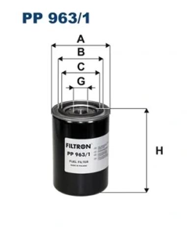 Фільтр тонкого очищення палива PP9631 FILTRON