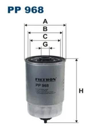 Фільтр тонкого очищення палива PP968 FILTRON