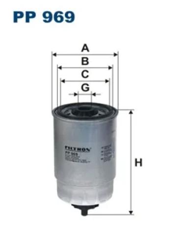 Фільтр палива PP969 FILTRON