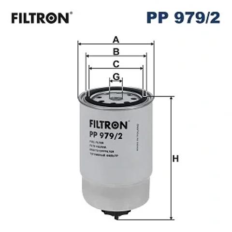 Фільтр-відстійник палива грубої очистки PP9792 FILTRON