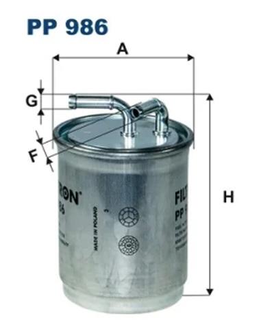 Фільтр паливний PP986 FILTRON
