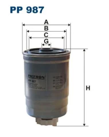Фільтр паливний PP987 FILTRON