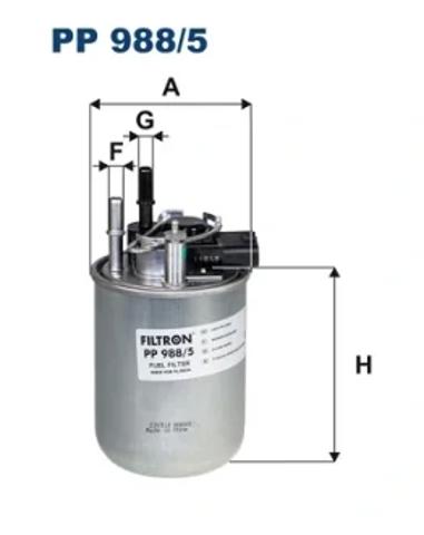 Фільтр тонкого очищення палива PP9885 FILTRON