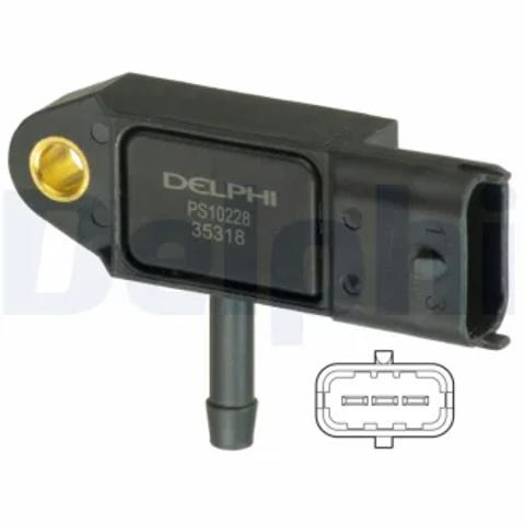 Датчик тиску наддуву турбіни PS10228 DELPHI