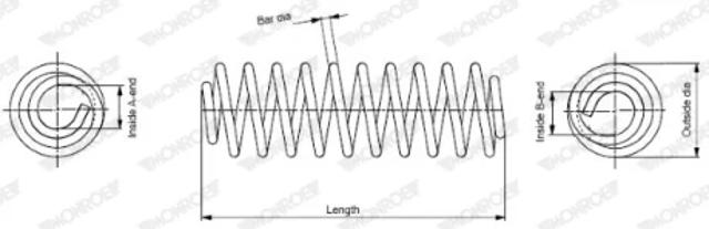 Пружина задня SP3922 MONROE