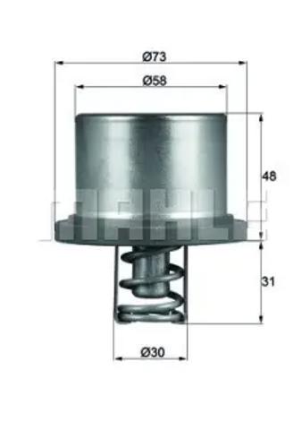 Корпус термостата в зборі THD289 MAHLE