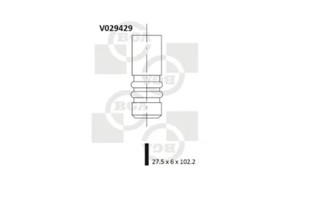 Випускний клапан двигуна V029429 BGA