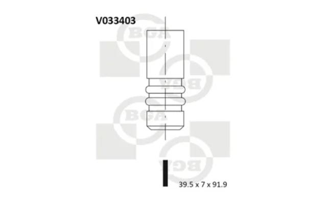 Клапан впускний V033403 BGA