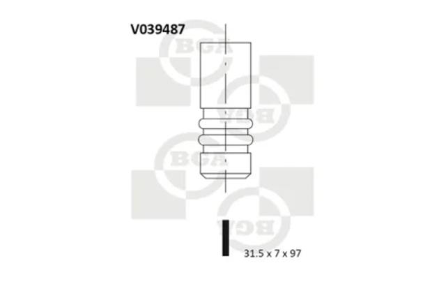 Вихлопний клапан V039487 BGA