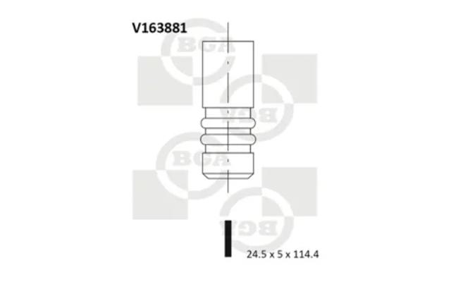 Випускний клапан двигуна V163881 BGA