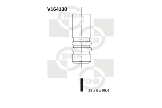 Клапана і штовхачі V164130 BGA