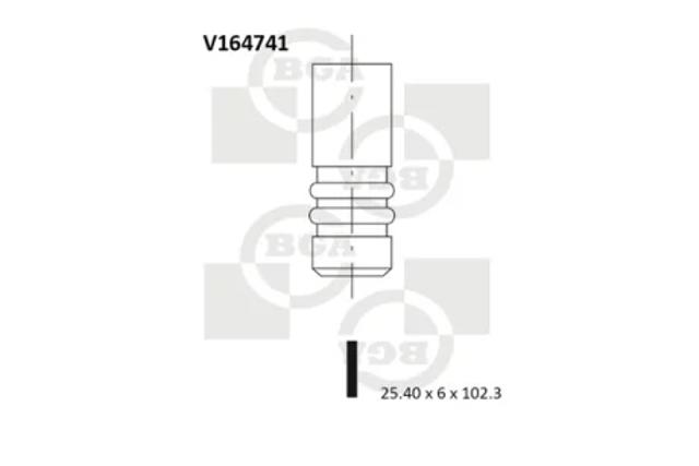 Вихлопний клапан V164741 BGA