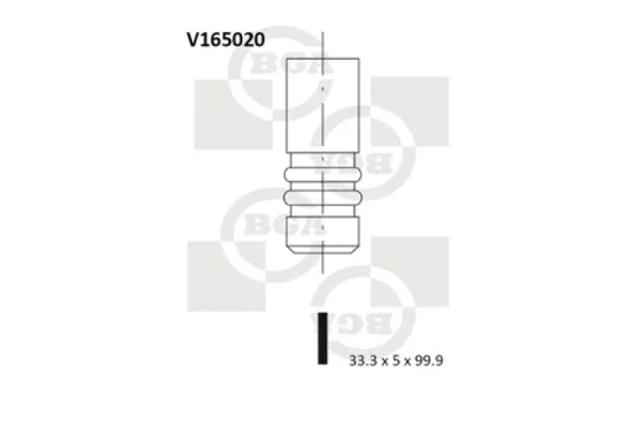 Клапана і штовхачі V165020 BGA
