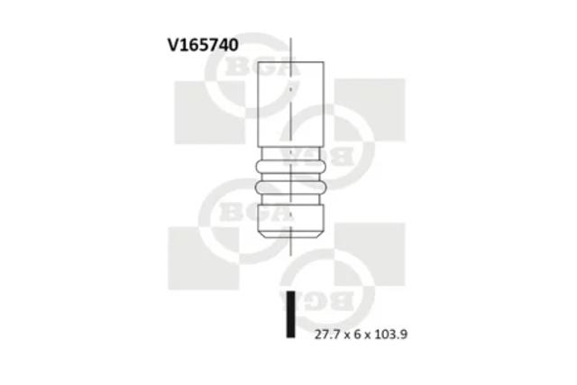 Клапан впускний V165740 BGA