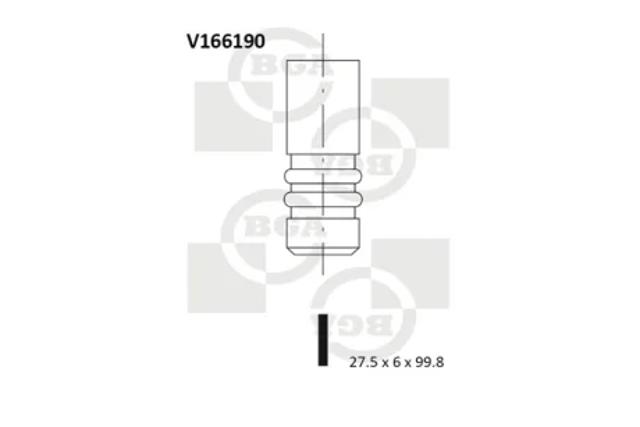 Клапана і штовхачі V166190 BGA