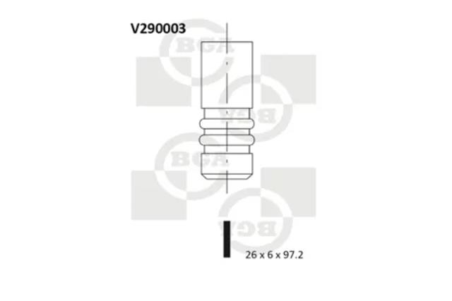Випускний клапан двигуна V290003 BGA