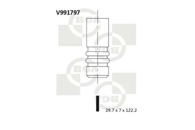Клапан впускний V991797 BGA