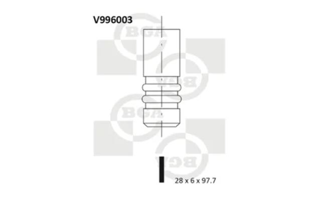 Вихлопний клапан V996003 BGA