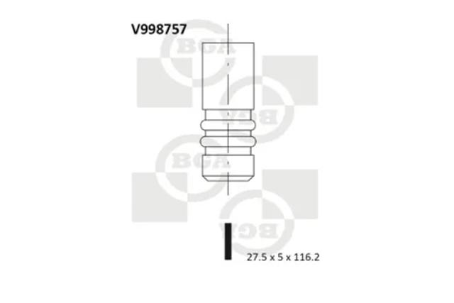 Клапан випускний V998757 BGA